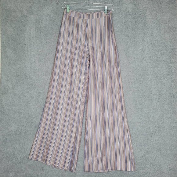 Samsoe‎ & Samsoe Womens Palazzo Pants Elina Trousers Multicolor Stripe XS New - Picture 1 of 11